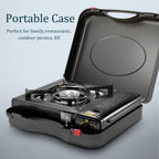 Portable Camping Gas Stove With Hard Carry Case