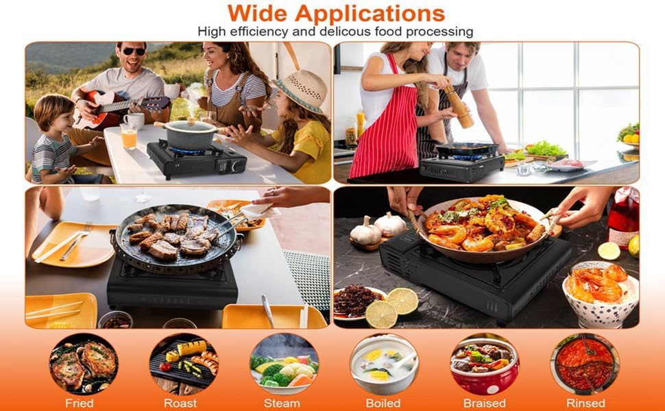 Portable Camping Gas Stove With Hard Carry Case
