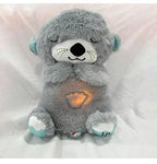 Soothing Breathing Teddy Bear with Glowing Light | Soft Interactive Plush Toy for Kids & Nursery Decor (25 cm)