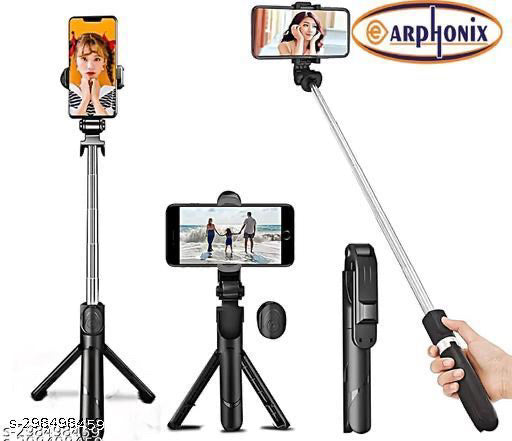 Selfie Stick with Tripod Stand,Extendable Selfie Stick for Mobile Phone with Bluetooth Remote,3-in-1 Multifunctional Design